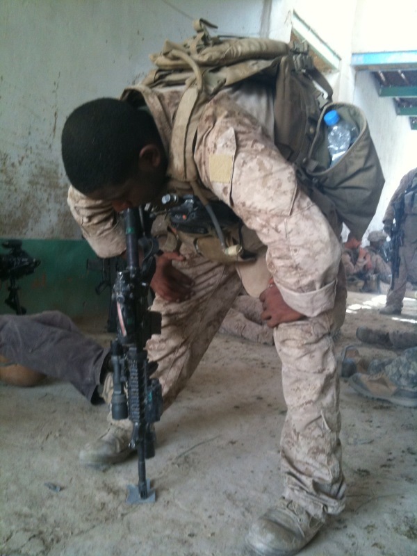 This Marine drank too much warm water and puked it all up